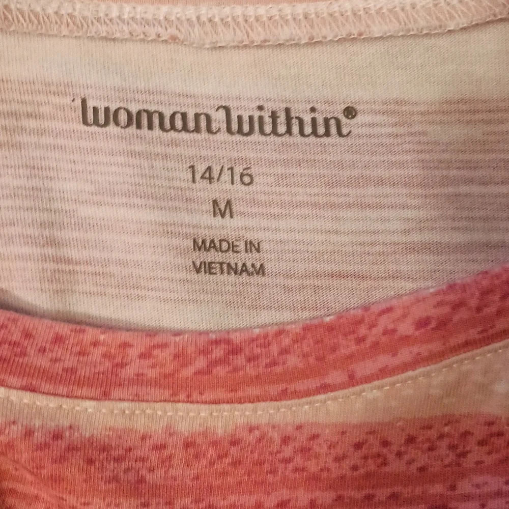 Woman Within cold shoulder tee, sz 14/16 - Picture 5 of 5